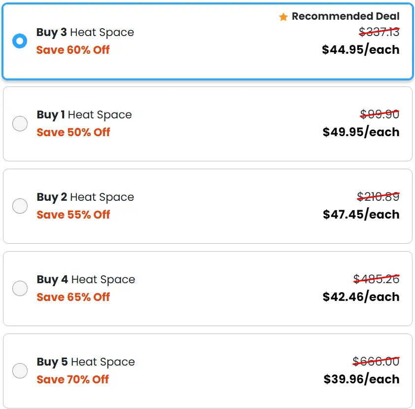 HeatSpace price chart